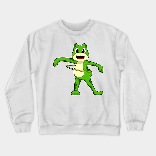 Frog Fitness Gymnastics Sports Crewneck Sweatshirt by Markus Schnabel
